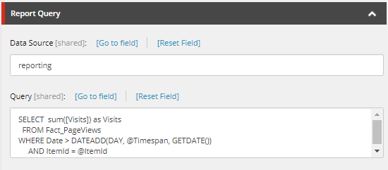 Sitecore Report Query
