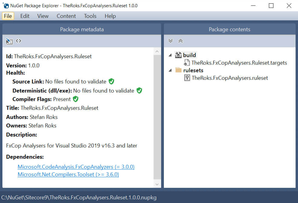 NuGet FxCop